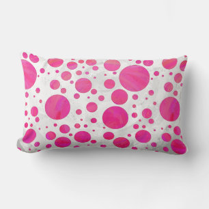 Pink Passion Polka Dot Pattern Lendenkissen