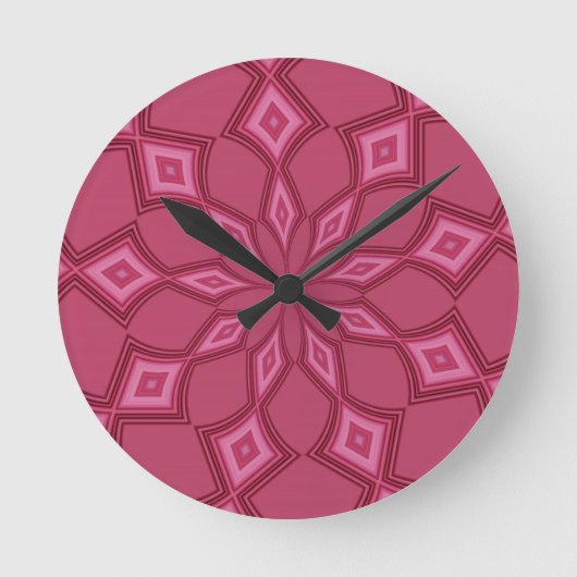 PINK PASSION RUNDE WANDUHR (Vorderseite)