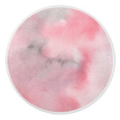 Pink Pastel Aquarellfarbe Textur Keramikknauf (Vorderseite)