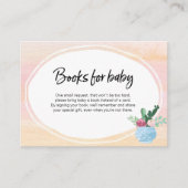 Pink Pastel Babyduschkarte Begleitkarte (Vorderseite)