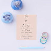 Pink Pastel Blume Botanischer Haushalt wir tun Flyer (Einzeln)