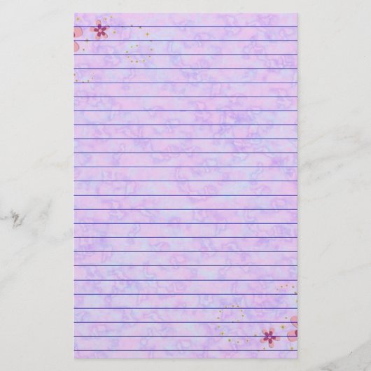 Pink Pastel Briefpapier (Vorderseite)