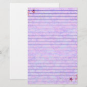 Pink Pastel Briefpapier (Vorne/Hinten)
