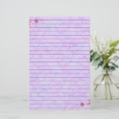Pink Pastel Briefpapier (Stehend Vorderseite)