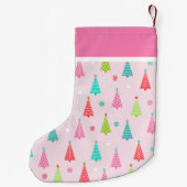 Pink Pastel Christmas Stocking Kleiner Weihnachtsstrumpf (Rückseite)