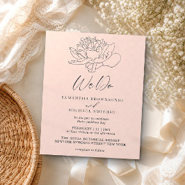 Pink Pastel Dandelion Botanischer Haushalt wir tun Flyer
