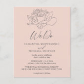 Pink Pastel Dandelion Botanischer Haushalt wir tun Flyer (Vorne)