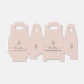 Pink Pastel Elegant Boho Botanical Vielen Dank Geschenkschachtel (Ungefaltet)