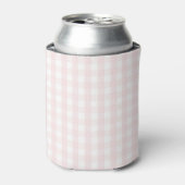 Pink Pastel Gingham Pattern Grandmillenial  Dosenkühler (Kanne Vorderseite)