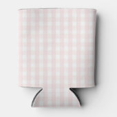 Pink Pastel Gingham Pattern Grandmillenial  Dosenkühler (Vorderseite)