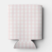 Pink Pastel Gingham Pattern Grandmillenial  Dosenkühler (Rückseite)