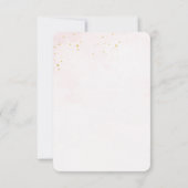 Pink Pastel Girl Bunny Oster Kindergeburtstag Einladung (Rückseite)