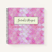 Pink Pastel & Gold Shimmer Mermaid Scale Pattern