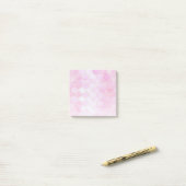 Pink Pastel & Gold Shimmer Mermaid Scanner Muster Post-it Klebezettel (Auf Schreibtisch)