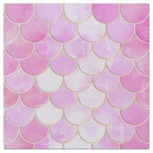 Pink Pastel & Gold Shimmer Mermaid Scanner Muster