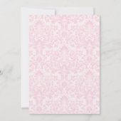 Pink Pastel Gold Siebter Barock Rokoko Geburtstag Einladung (Rückseite)