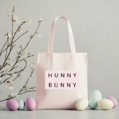 Pink Pastel "Hunny Bunny" Niedlich Ostern Tragetasche