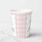 Pink Pastel Little Boo Ghost Baby Shower Coffee Pappbecher (Rechts)