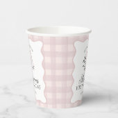 Pink Pastel Little Boo Ghost Birthday Party Coffee Pappbecher (Links)