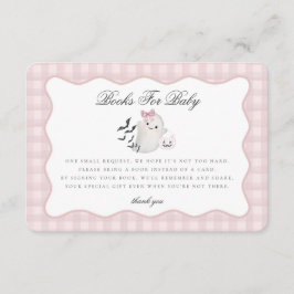 Pink Pastel Little Boo Ghost Books for Baby Insert