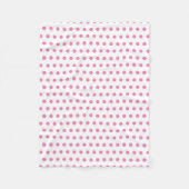 Pink Pastel Polka Dot Pattern Baby Kinderzimmer Fleecedecke (Vorderseite)