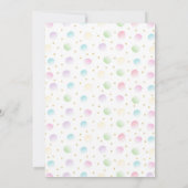 Pink Pastel Puppy Dog Paw-ty Animals Birthday Einladung (Rückseite)