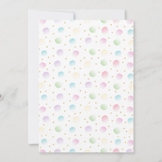 Pink Pastel Puppy Dog Paw-ty Animals Birthday Einladung (Rückseite)