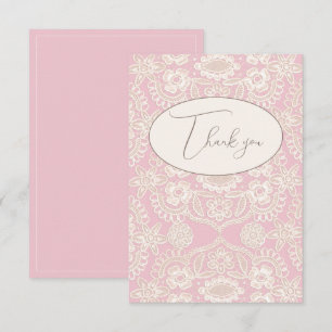 Pink Pastel Rustikale Imitate Schnürsenkel Danke K