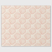 Pink Pastel Seashells Geschenkpapier (Flach)