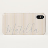 Pink Pastel Skin Ombre Personalisierter Name Case-Mate iPhone Hülle (Rückseite (Horizontal))