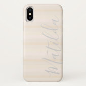 Pink Pastel Skin Ombre Personalisierter Name Case-Mate iPhone Hülle (Rückseite)