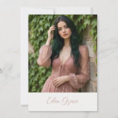 Pink Pastel Soft Dreamy Architect Graduation Einladung (Rückseite)