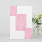 Pink Pastel Spider Web Briefpapier (Stehend Vorderseite)
