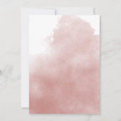 Pink Pastel Teddy Bear Baby Dusche warten Einladung (Rückseite)