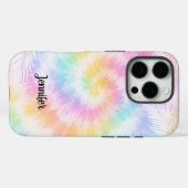 Pink Pastel Tie Dye Girly Chic Case-Mate iPhone Hülle (Rückseite (Horizontal))