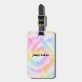 Pink Pastel Tie Dye Girly Chic                     Gepäckanhänger