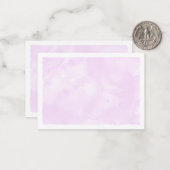 Pink Pastel Watercolor Blank All Occasion Mitteilungskarte (Vorderseite/Rückseite Beispiel)