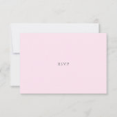 Pink Pastel Watercolor Citrus Wedding RSVP Card (Vorderseite)