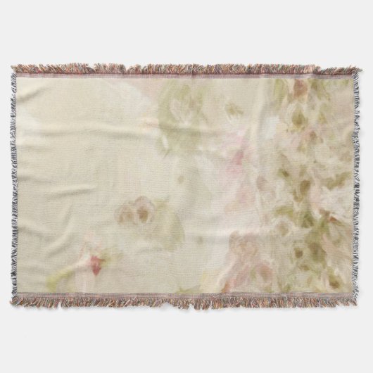 Pink-Pastell-Blume Decke (Vorderseite)
