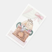 Pink Pastell Nutcracker Handtuch Serviette (Ecke)