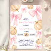 Pink Pastell Watercolor Pumpkin Buganband Einladung