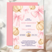 Pink Pastell Watercolor Pumpkin Buganband Einladung