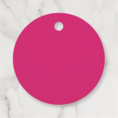Pink Pastellfarben Brautparty Geschenkanhänger (Rückseite)