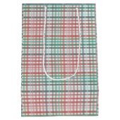 Pink pastellfarben kariert mittlere geschenktüte (Rückseite)