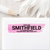 Pink Pastellfarbene Rücksendeadresse (Insitu)