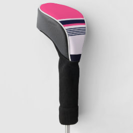 Pink Pastellstreifen Golf Headcover