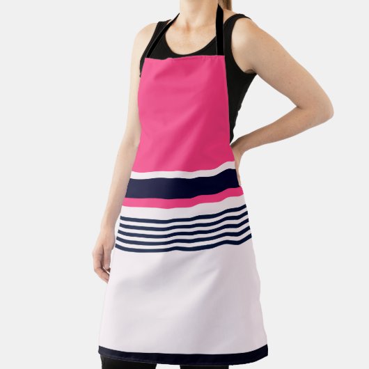 Pink Pastellstreifen Schürze (InSitu)