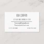 Pink Pastete Wasserfarbe Moderne Personalisiert Visitenkarte (Rückseite)