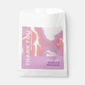 Pink Pastor Abstrakt Art Gastgeschenk Hochzeit Beu Geschenktütchen (Vorderseite)