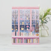 Pink Pastor Weihnachtskarte Feiertagskarte (Stehend Vorderseite)